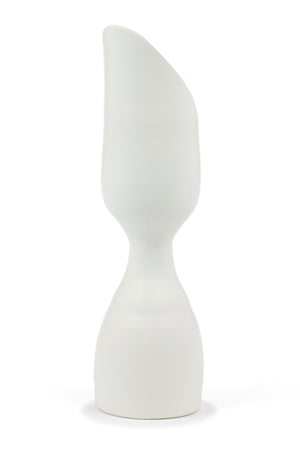 Porcelain Winter Matte Sliced Vase