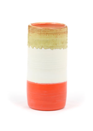 Flame Orange - Branch - Cylindrical Vase